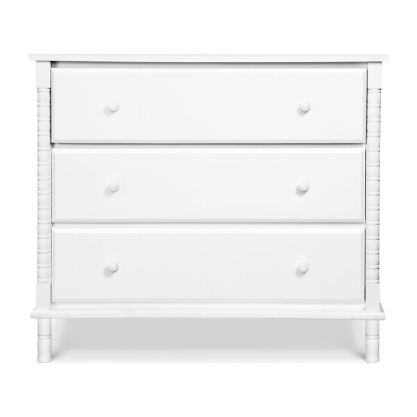 Jenny Lind Spindle 3Drawer Dresser, White DaVinci Dressers