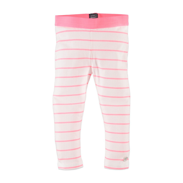 Striped Leggings, Neon Pink - Babyface Pants | Maisonette